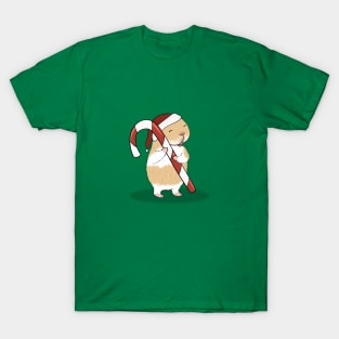 Guinea pig in Christmas T-Shirt